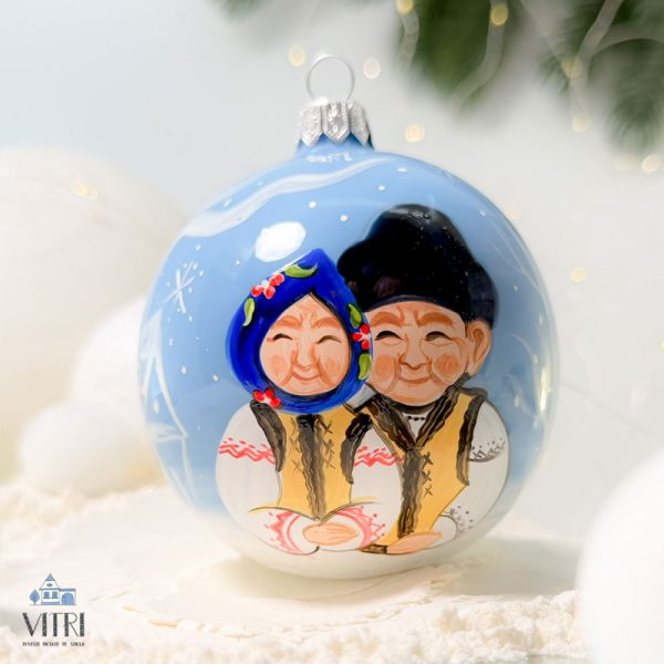 Glob pictat manual Bunici scumpi