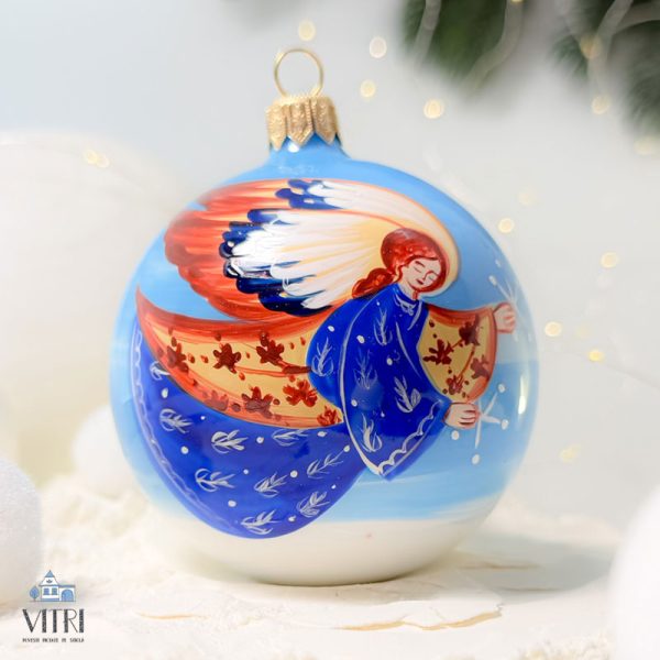 Glob pictat manual Îngerul Crăciunului