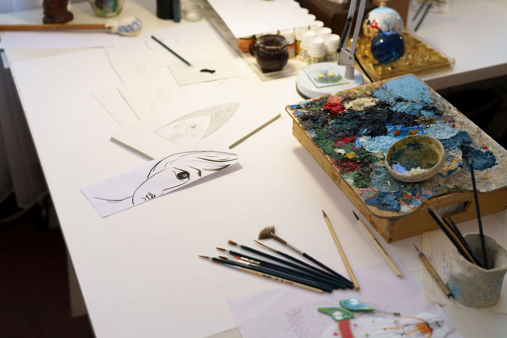 schite in atelier vitri