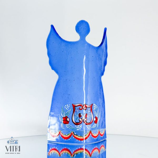 Înger sticlă albastru
