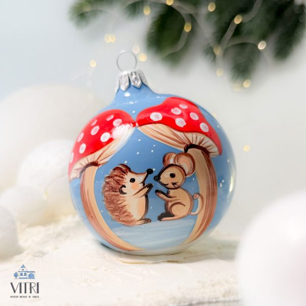 Glob pictat manual Ariciul și șoricelul