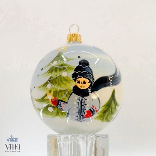 Glob pictat manual – Împodobitul bradului