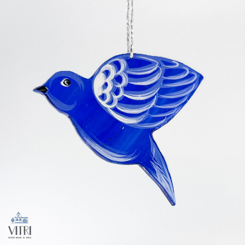 Decorațiune sticlă - Pițigoi - imagine 2