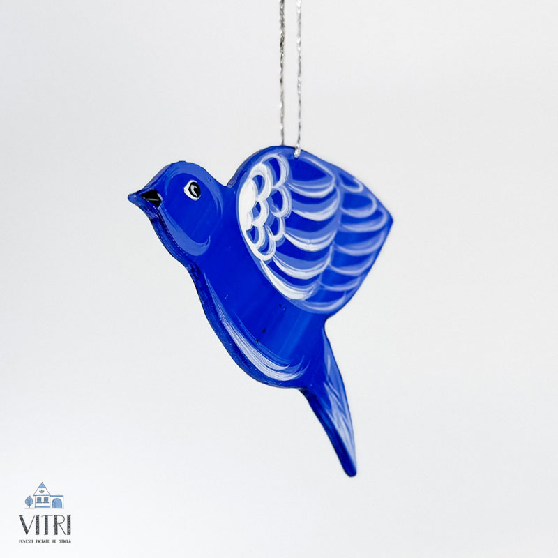 Decorațiune sticlă - Pițigoi - imagine 3