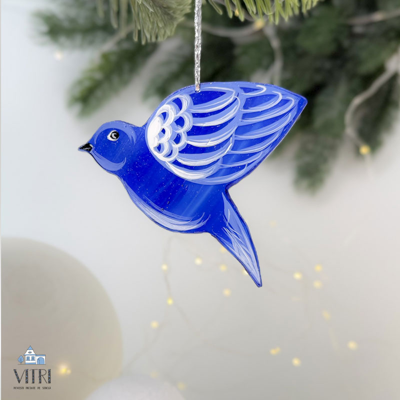 Decorațiune sticlă - Pițigoi - imagine 5