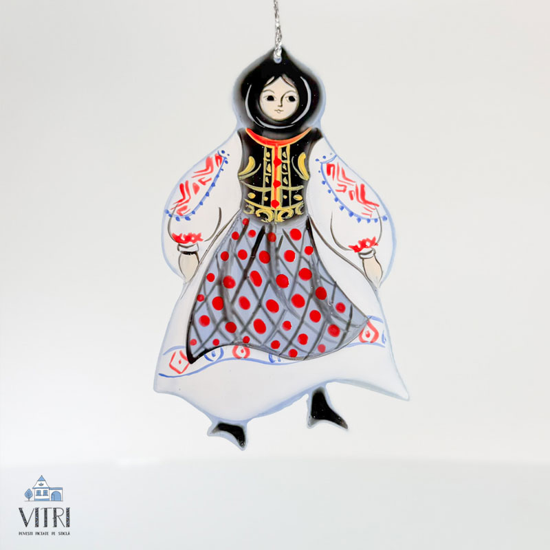 Decorațiune sticlă - Țărăncuță - imagine 3